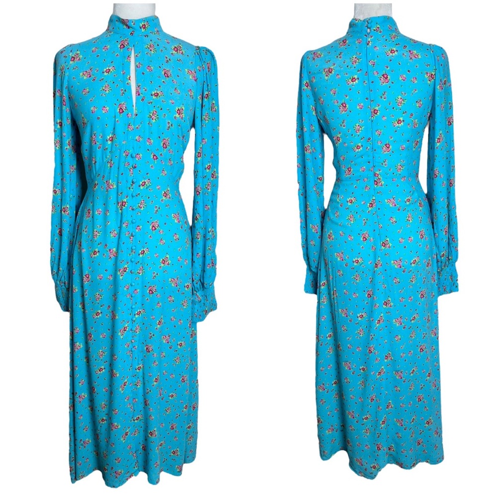 AFRM Floral Long Sleeve Cottagecore Roses Maxi Dress Size Small